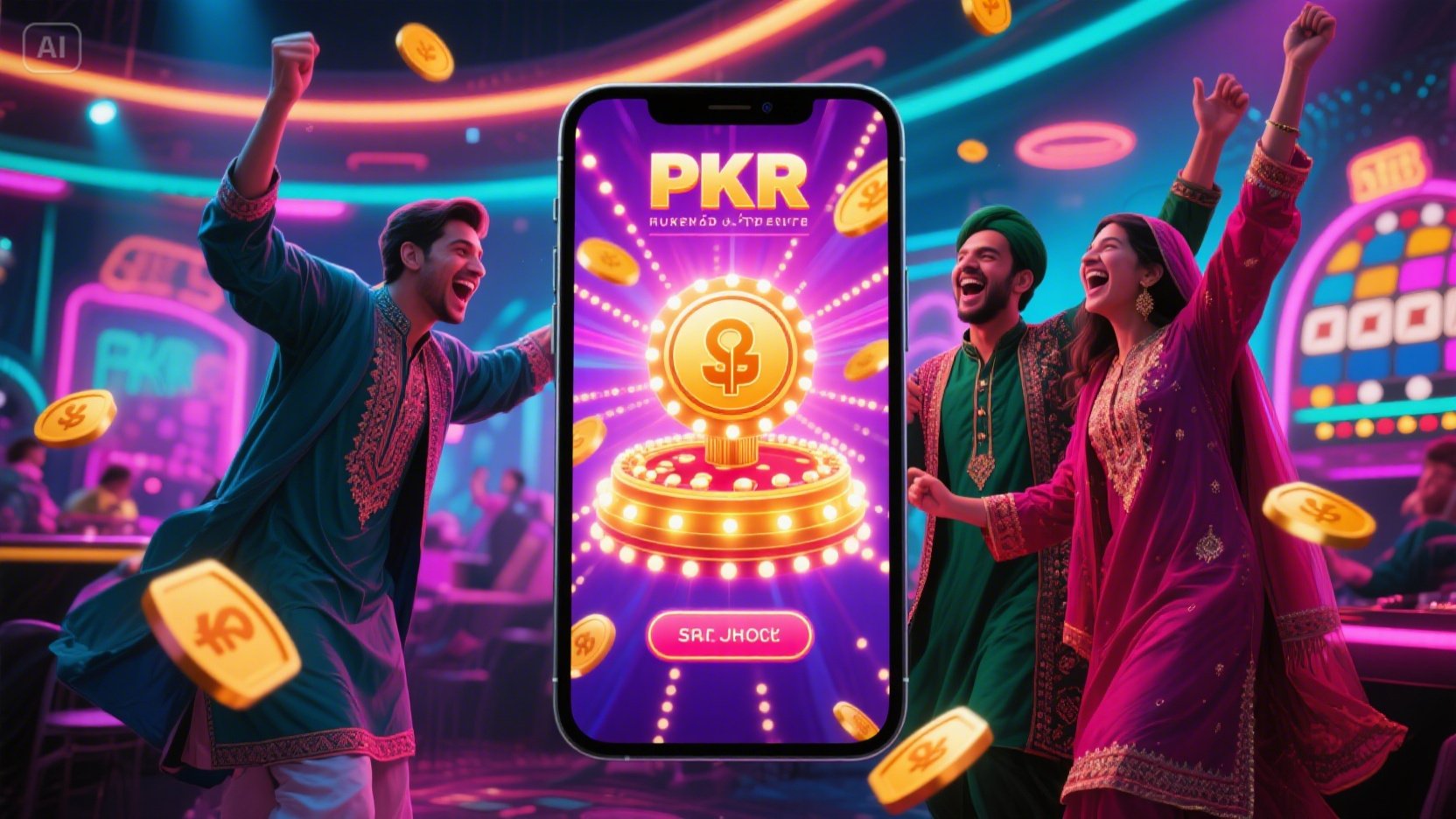 Lucky Win 777Deposit today and unlock an amazing 200% first deposit bonus instantly! Pakistani players can enjoy live casino, slot games, and cricket betting with secure PKR payments through JazzCash and Easypaisa anytime, anywhere.